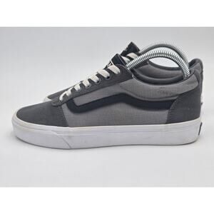 Vans Ward Low Black Gray Skate Shoes Mens Size 7